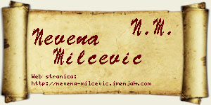 Nevena Milčević vizit kartica